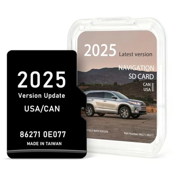 Navtimi 2025 Toyota Navigation SD Card - Toyota Camry navigation SD card, part 86271-0E077 compatible