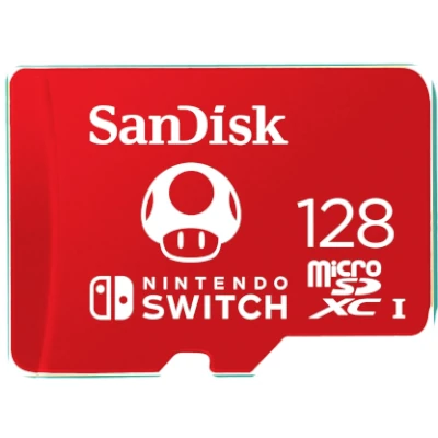 SanDisk Nintendo Switch Super Mario Mushroom microSD Card